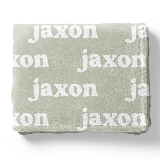 Botanicals Personalized Color Blanket