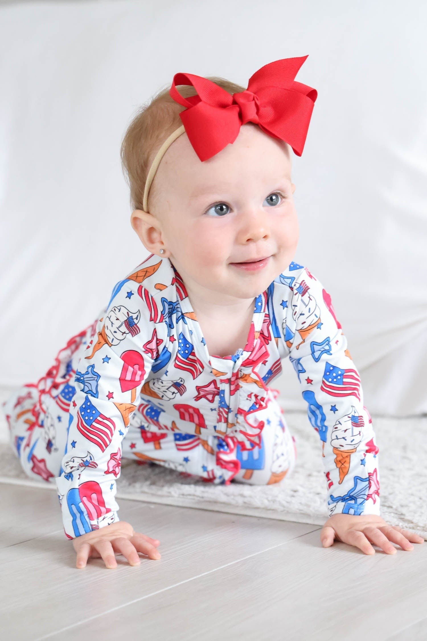 Ribbon Bow Headband | Candy Red