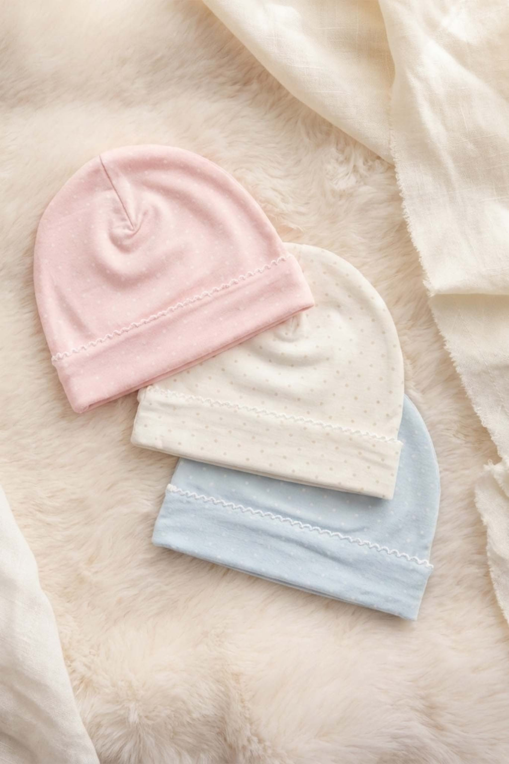 Picot Trim Bamboo Hat (Wholesale)