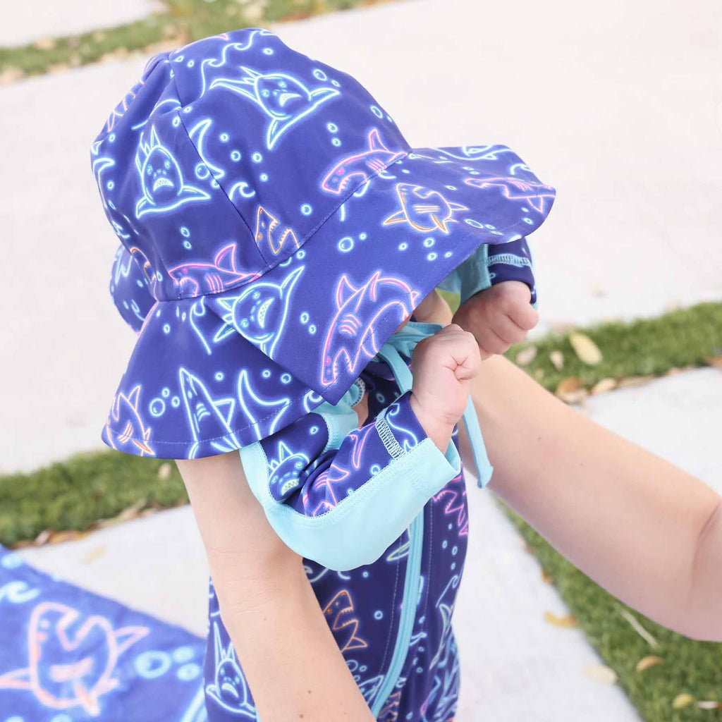 Printed Sun Hat | Glow Fins