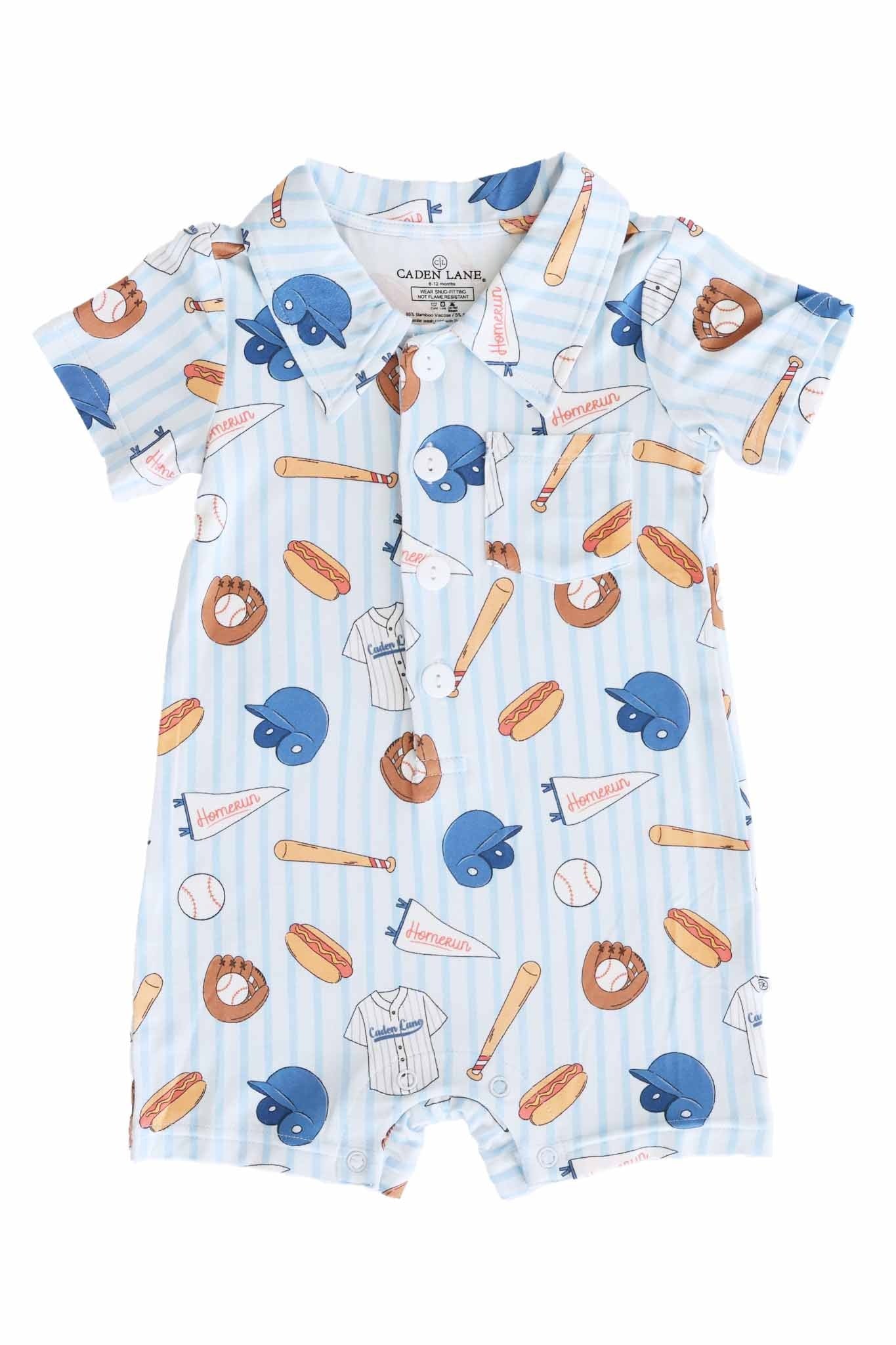 Ballpark Bros Button Romper