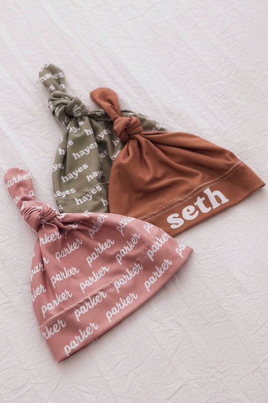 Sandy Sunset Personalized Knotted Hat