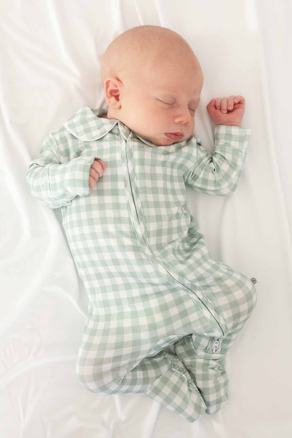 Peter Pan Collar Zipper Footie