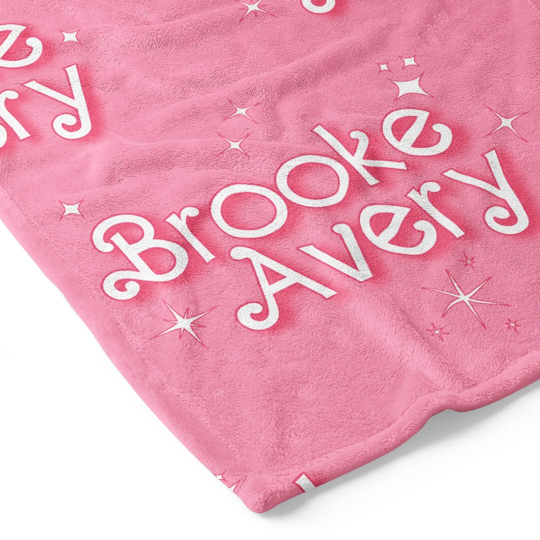 Sparkle Girl | Personalized Kids Blanket