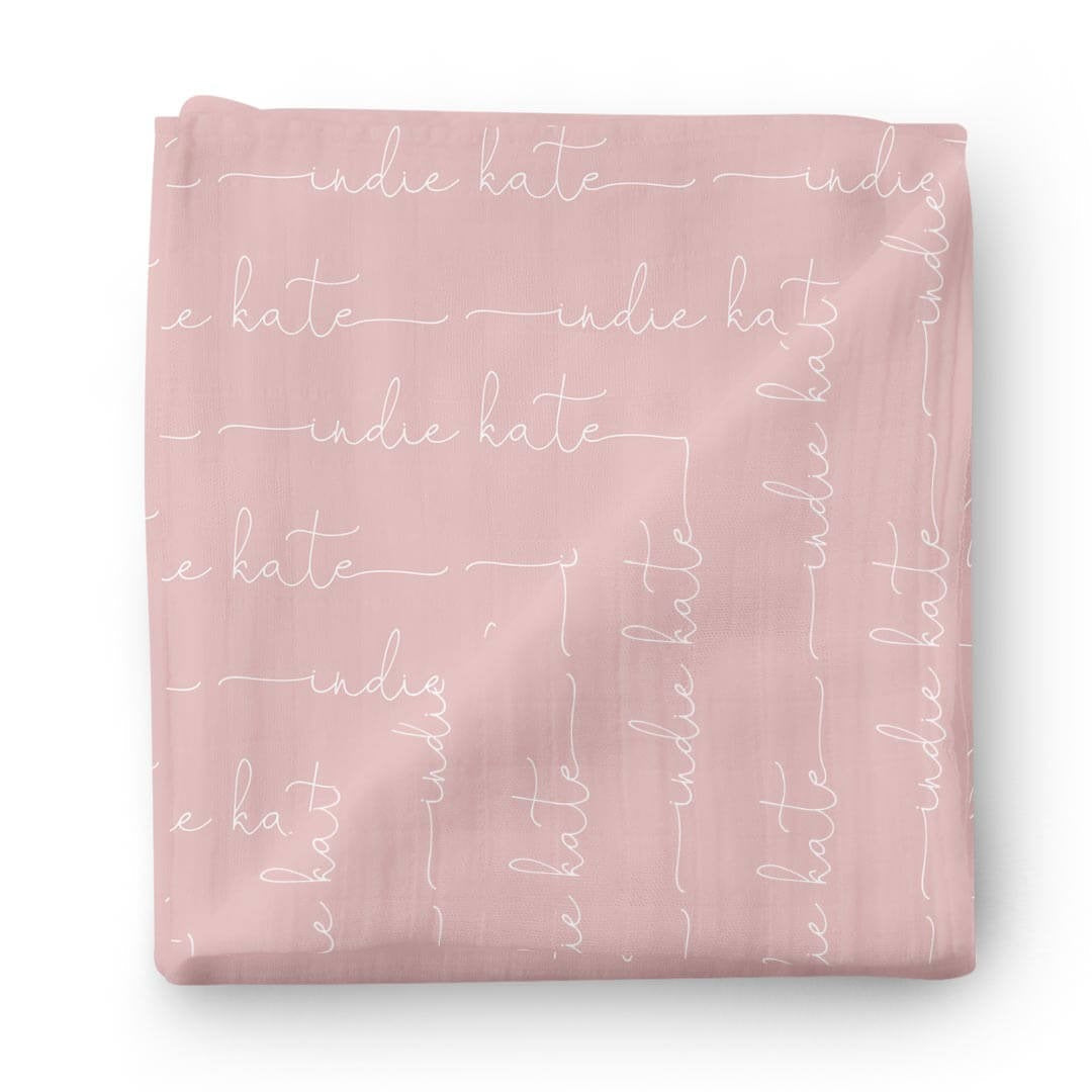 Personalized Baby Name Swaddle Blanket | Dusty Hues