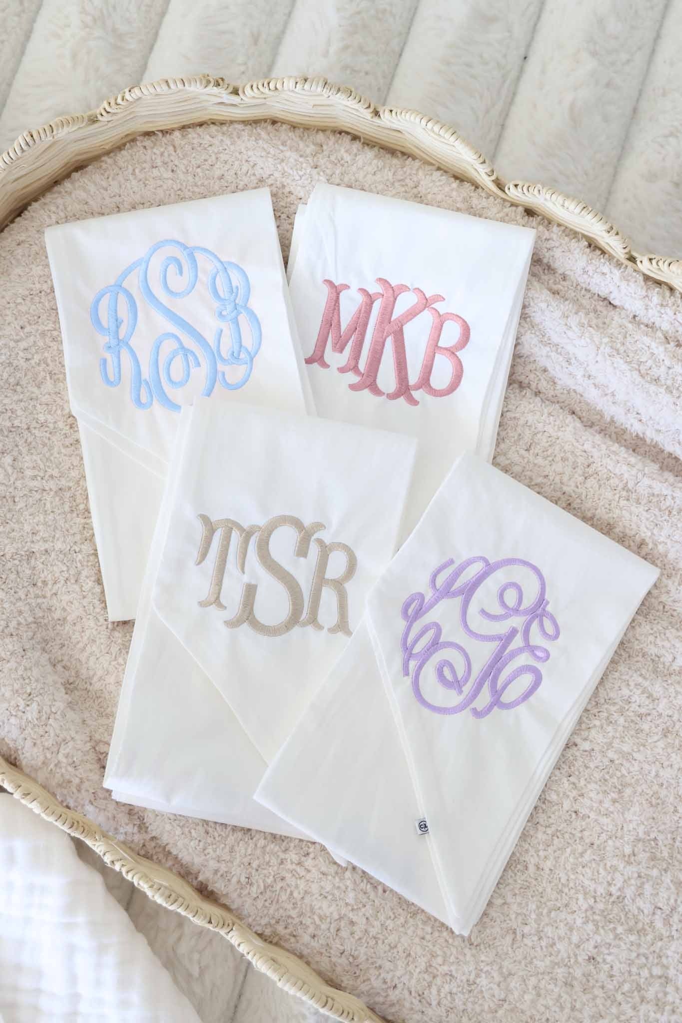 Personalized Newborn Bow Sash | Ivory