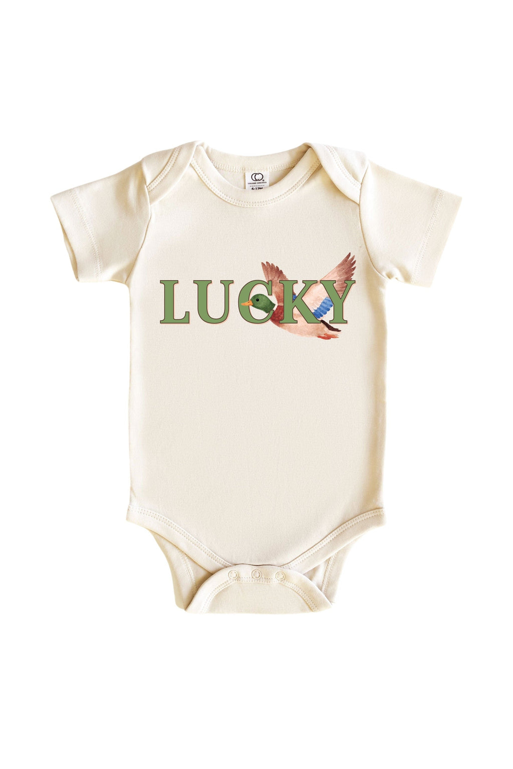 Lucky Duck Graphic Bodysuit & Kids Tee | Natural