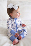 Sapphire Garden Convertible Bamboo Zip Romper