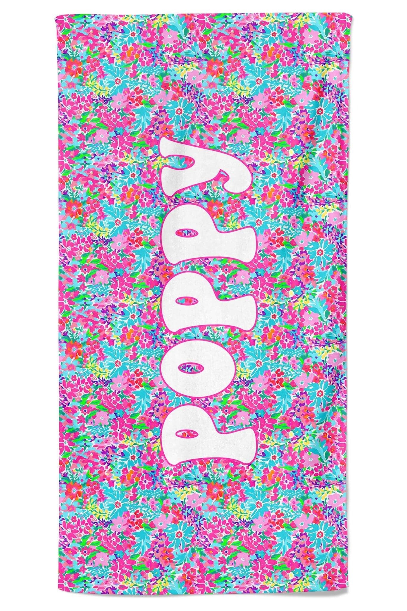 Personalized Kids Beach Towel | Petal Splash