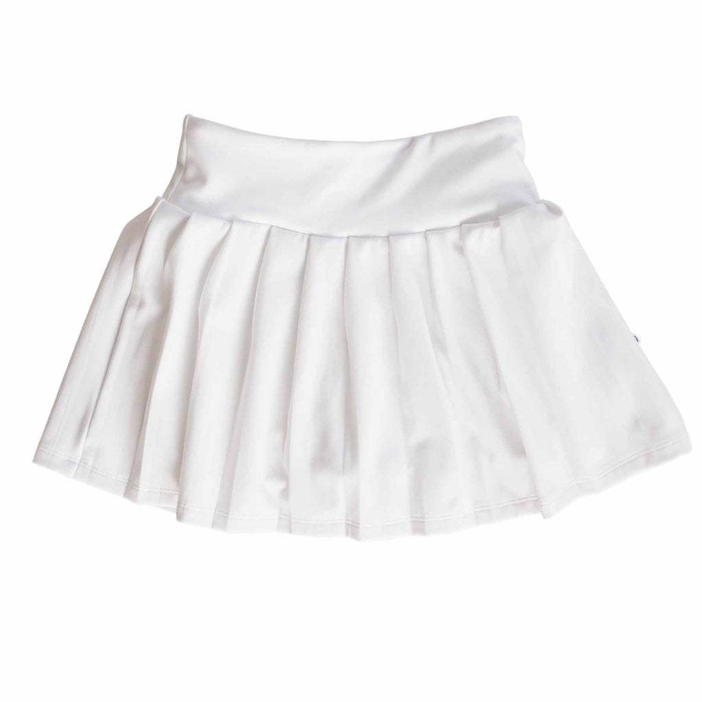 Kids CloudActiveTM Athletic Pleated Skirt | White