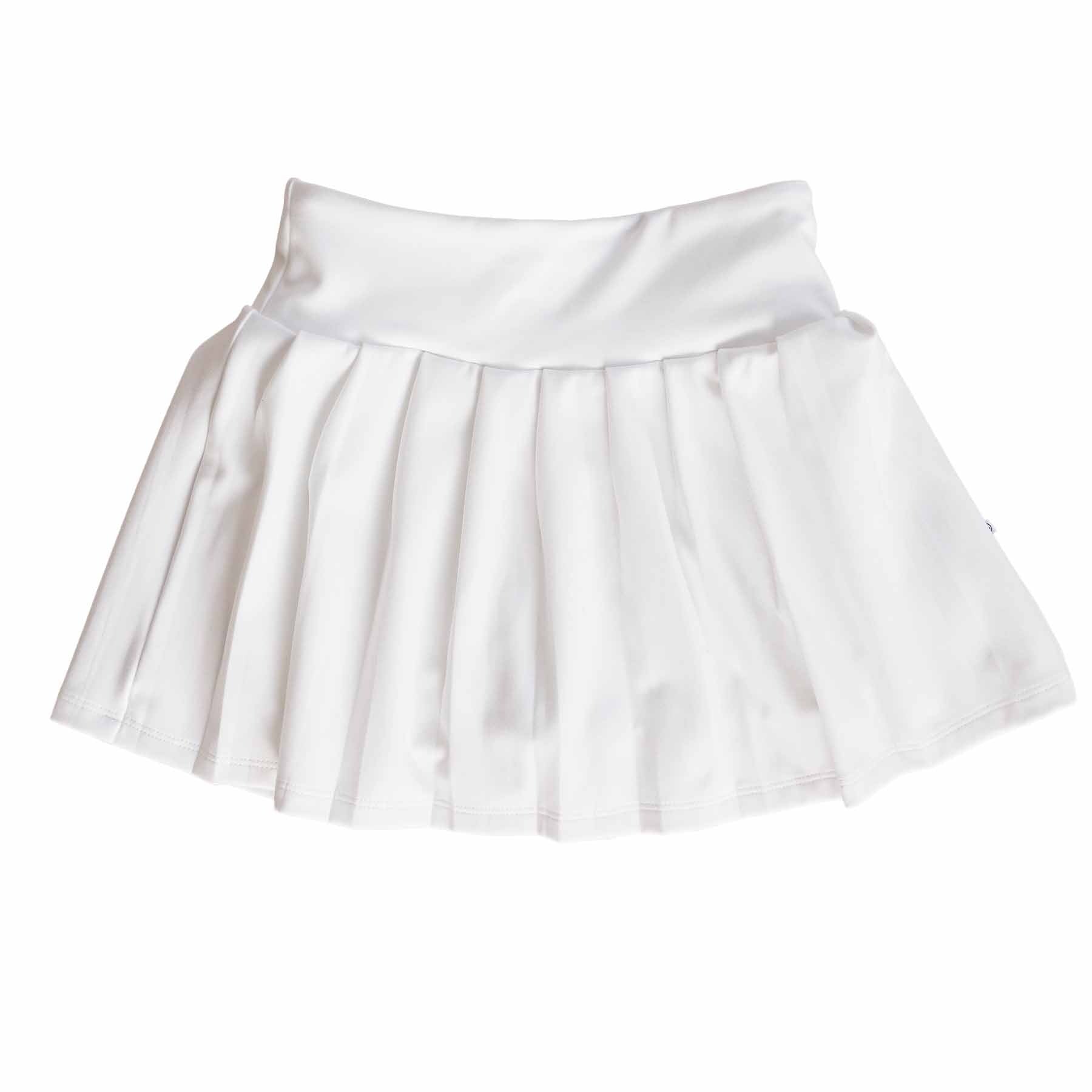 Kids CloudActiveTM Athletic Pleated Skirt | White