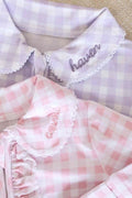 Peter Pan Collar Ruffle Zipper Footie