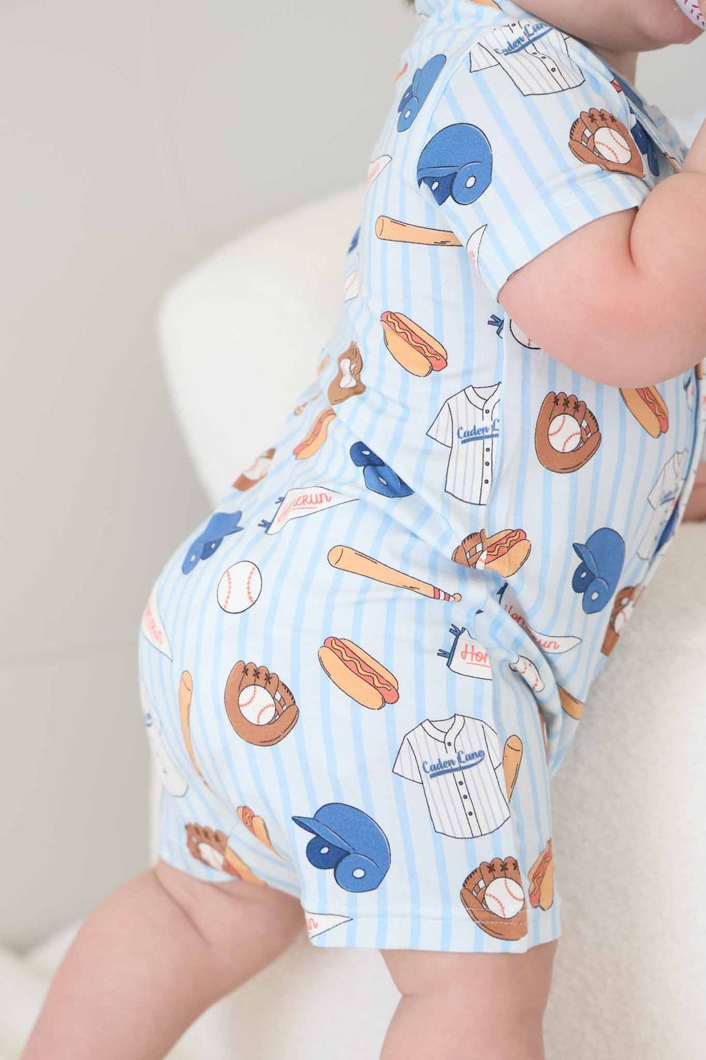 Ballpark Bros Button Romper