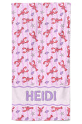 Pinch Me Personalized Kids Beach Towel | Pink