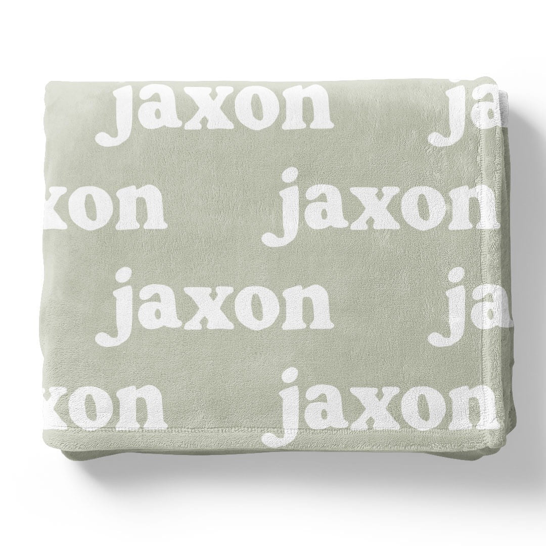 Personalized Color Blanket | Basil