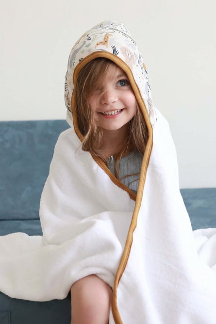 Embroidered Bamboo Hooded Towel | Into The Wild