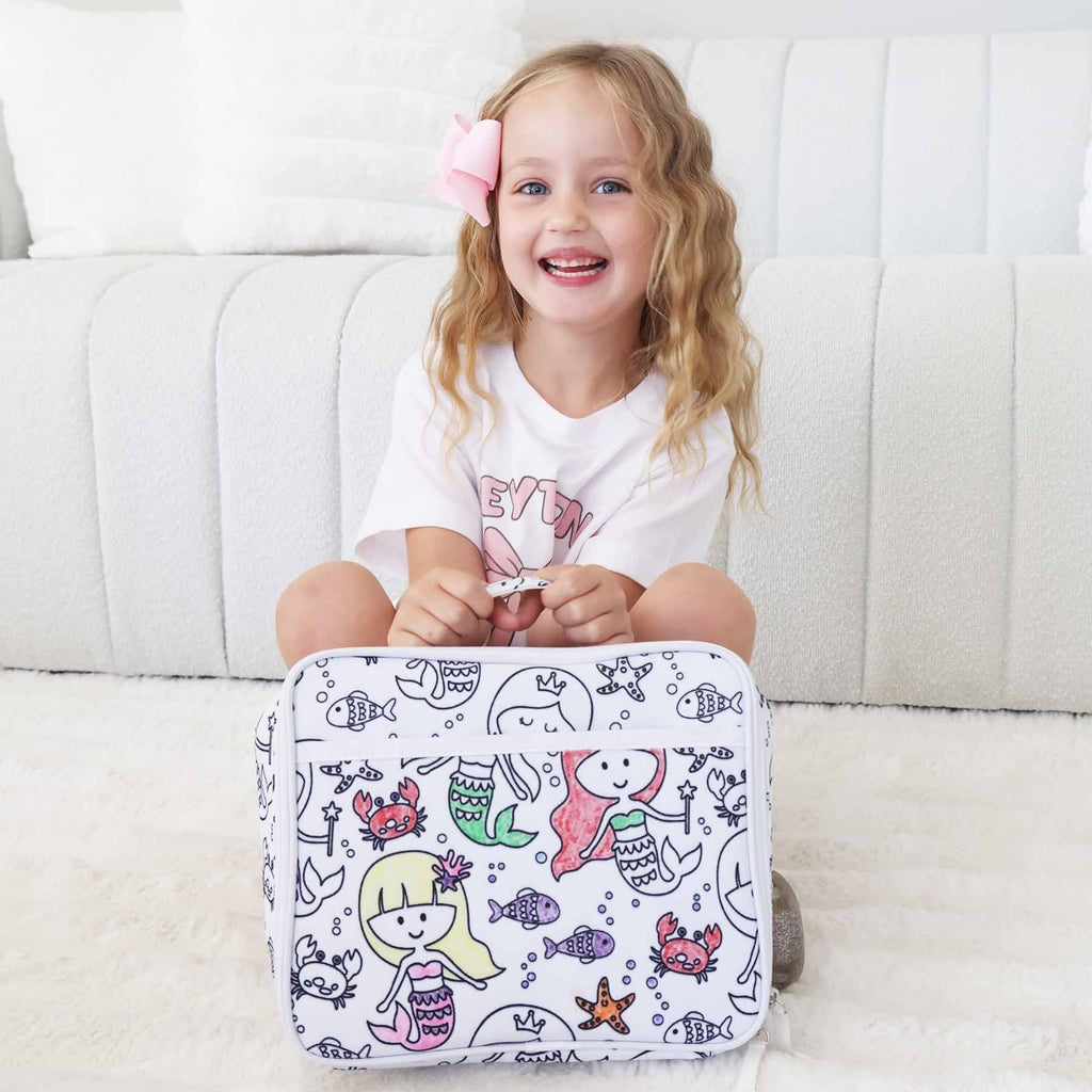 Kids Colorable Lunchbox | Mermaid Magic