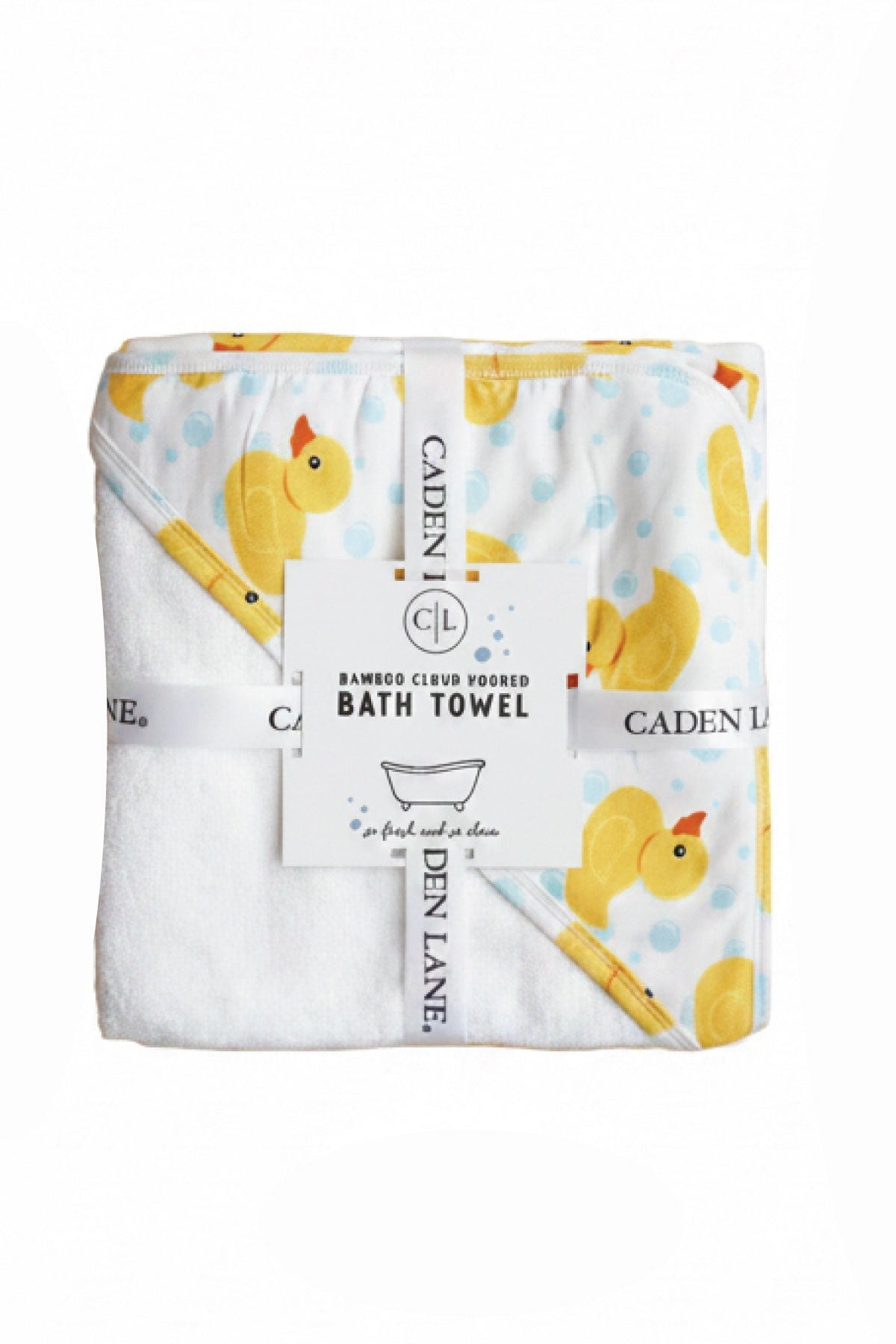 Embroidered Bamboo Hooded Towel | Rubber Ducks