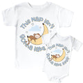 Nap Time Graphic Bodysuit & Kids Tee | White