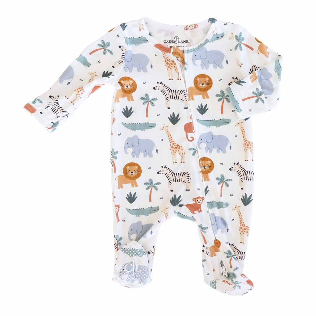 Safari Snuggles Zipper Footie