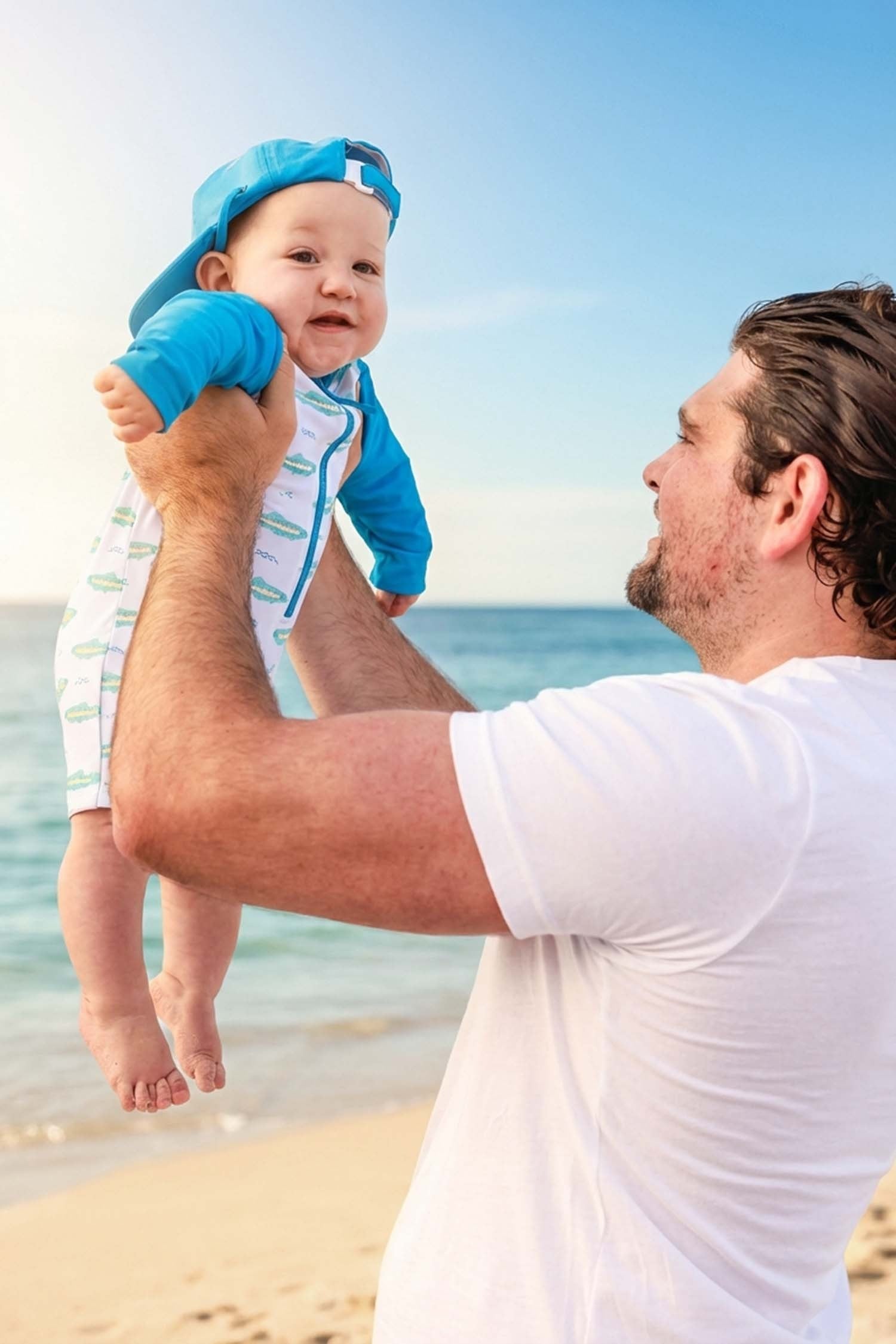 Tiny Trout Dad Graphic Tee | White