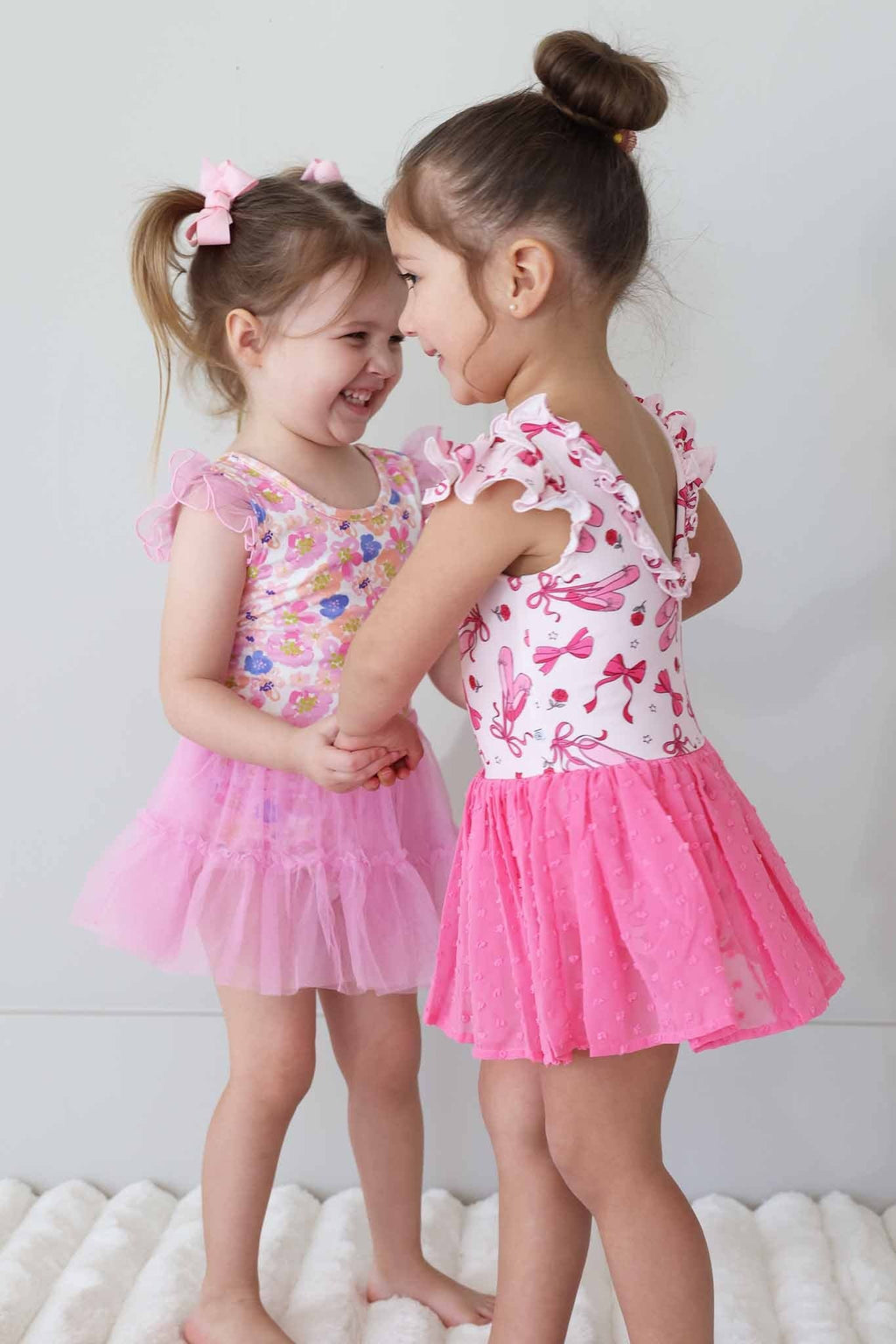 Swiss Dot Leotard | Pink Pirouette