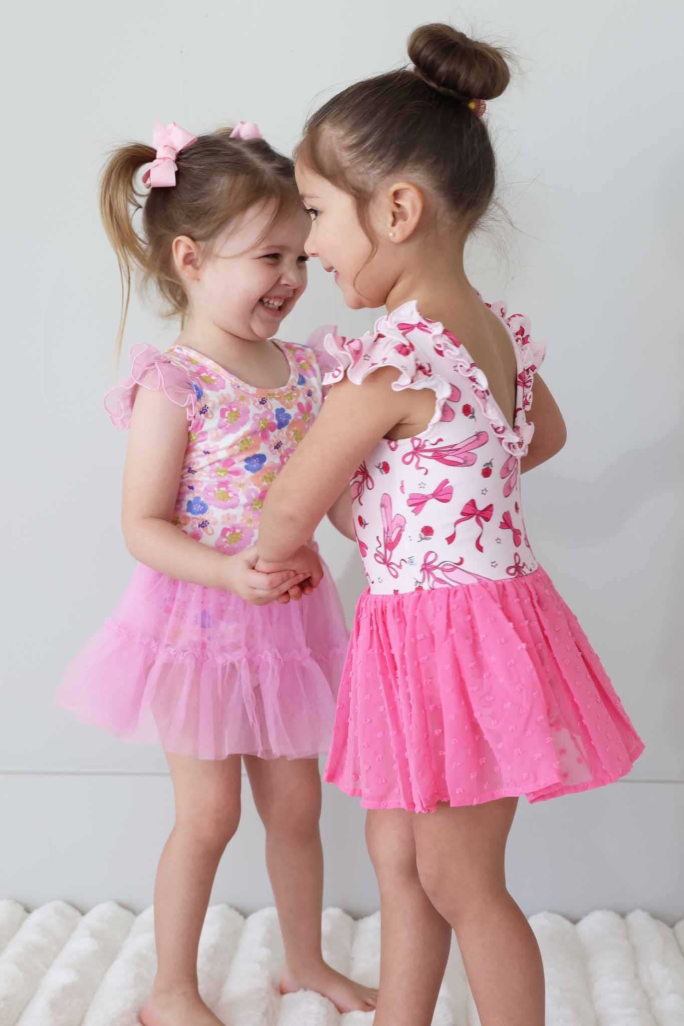 Swiss Dot Leotard | Pink Pirouette