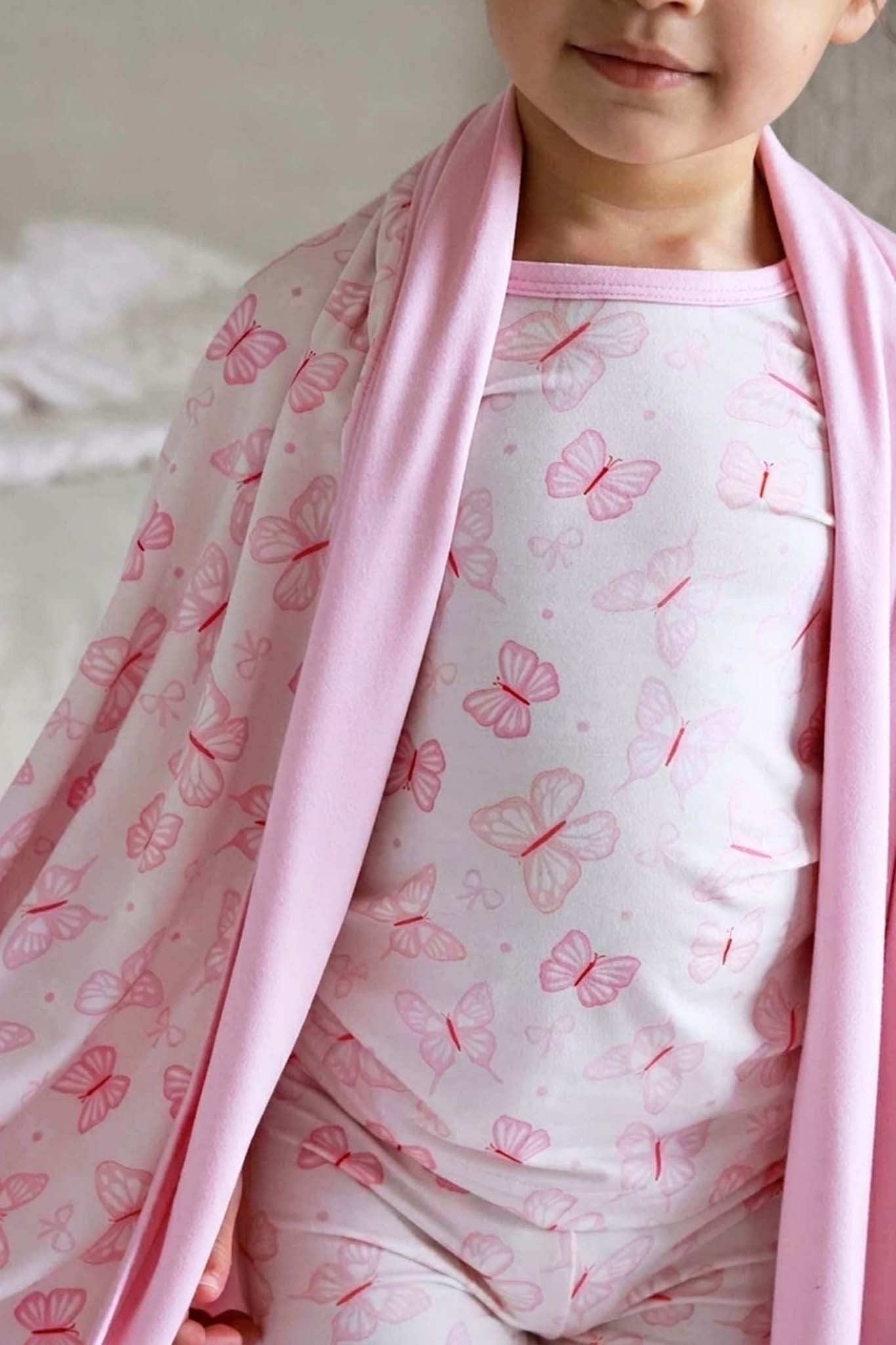 Two Piece Bamboo Pajama Set | Blooming Butterflies