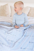 Snuggle Stripes Personalized Kids Blanket