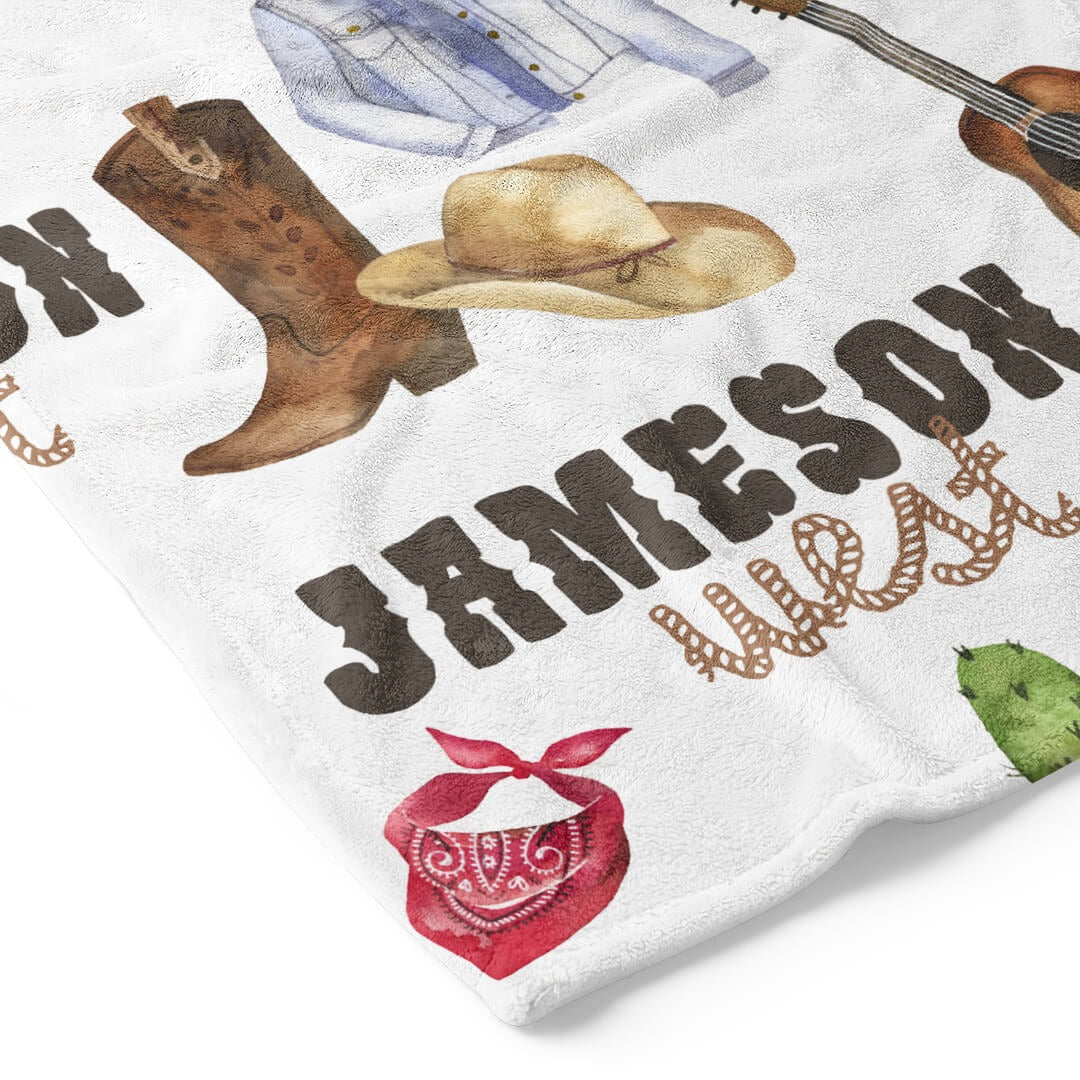 Wild West | Personalized Kids Blanket