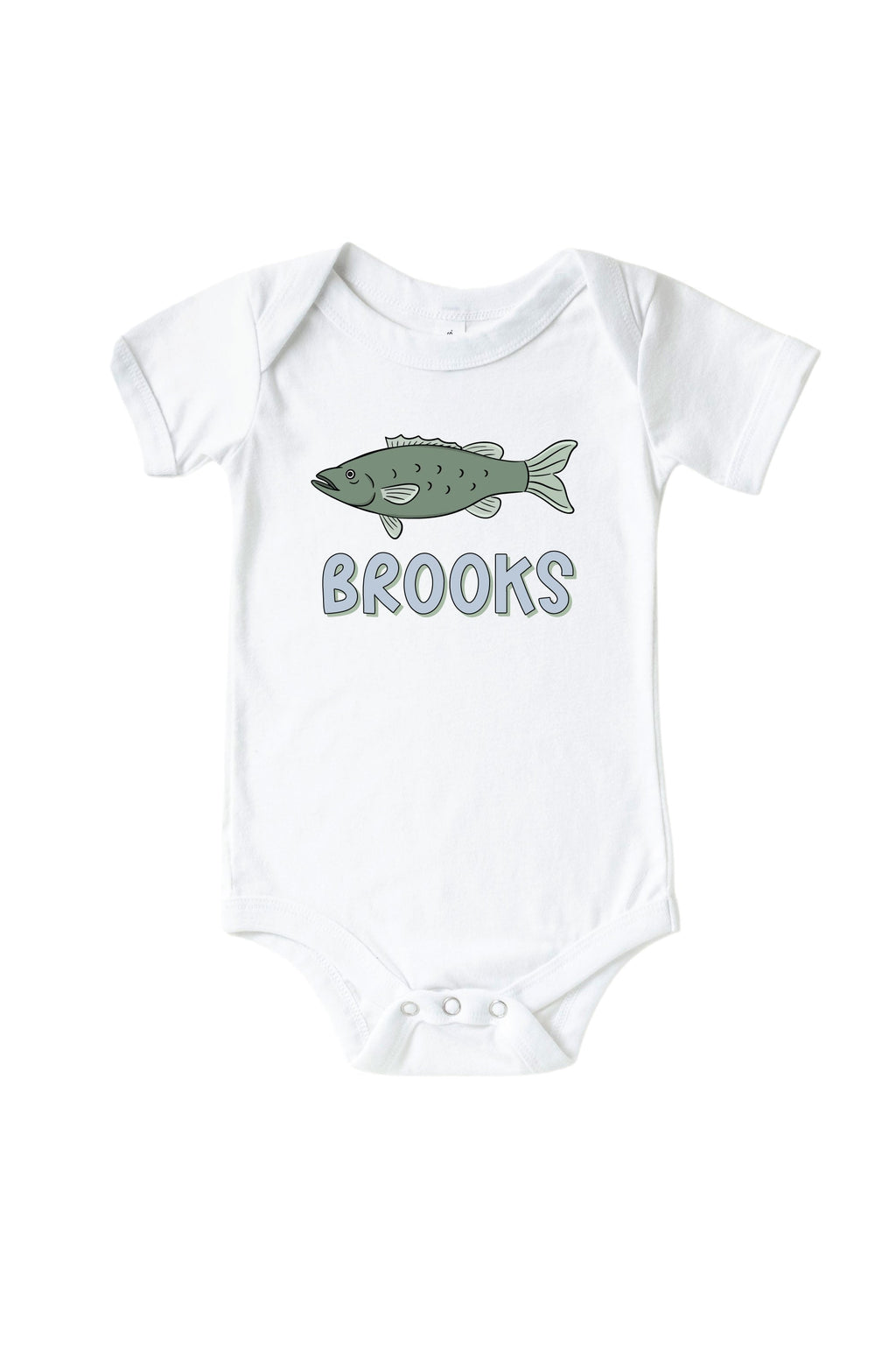 Personalized Off the Hook Graphic Bodysuit & Kids Tee | White