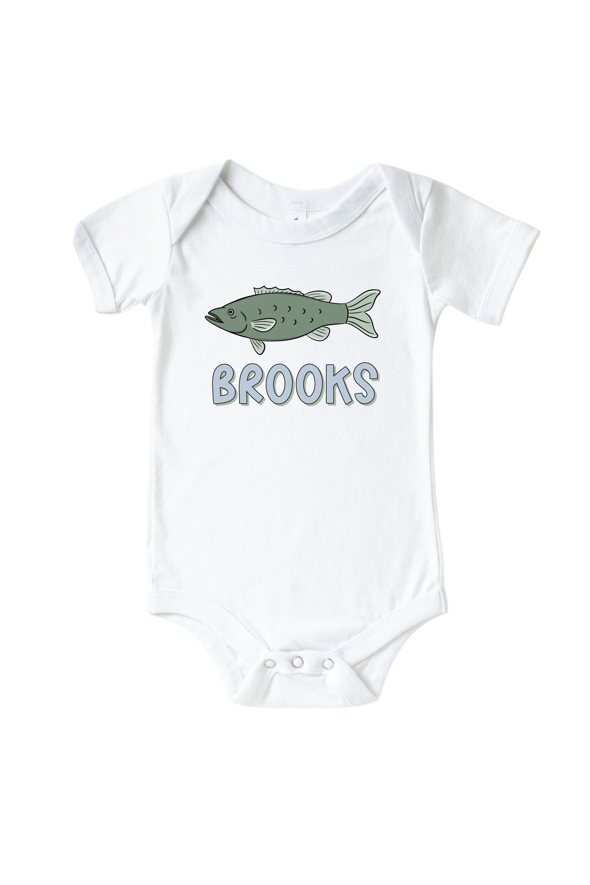 Personalized Off the Hook Graphic Bodysuit & Kids Tee | White