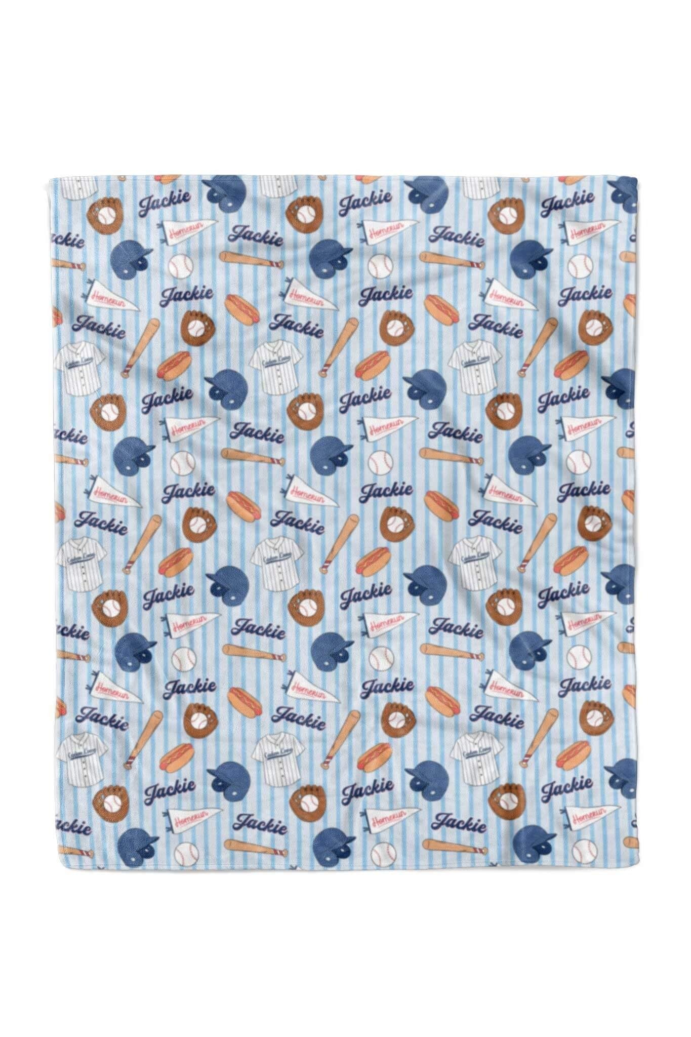 Ballpark Bros Personalized Kids Blanket