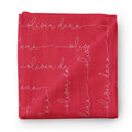 Personalized Scarlet Baby Name Swaddle Blanket - Script Only