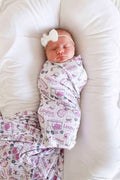 Personalized Swaddle Blanket | Caddie Crew Pink