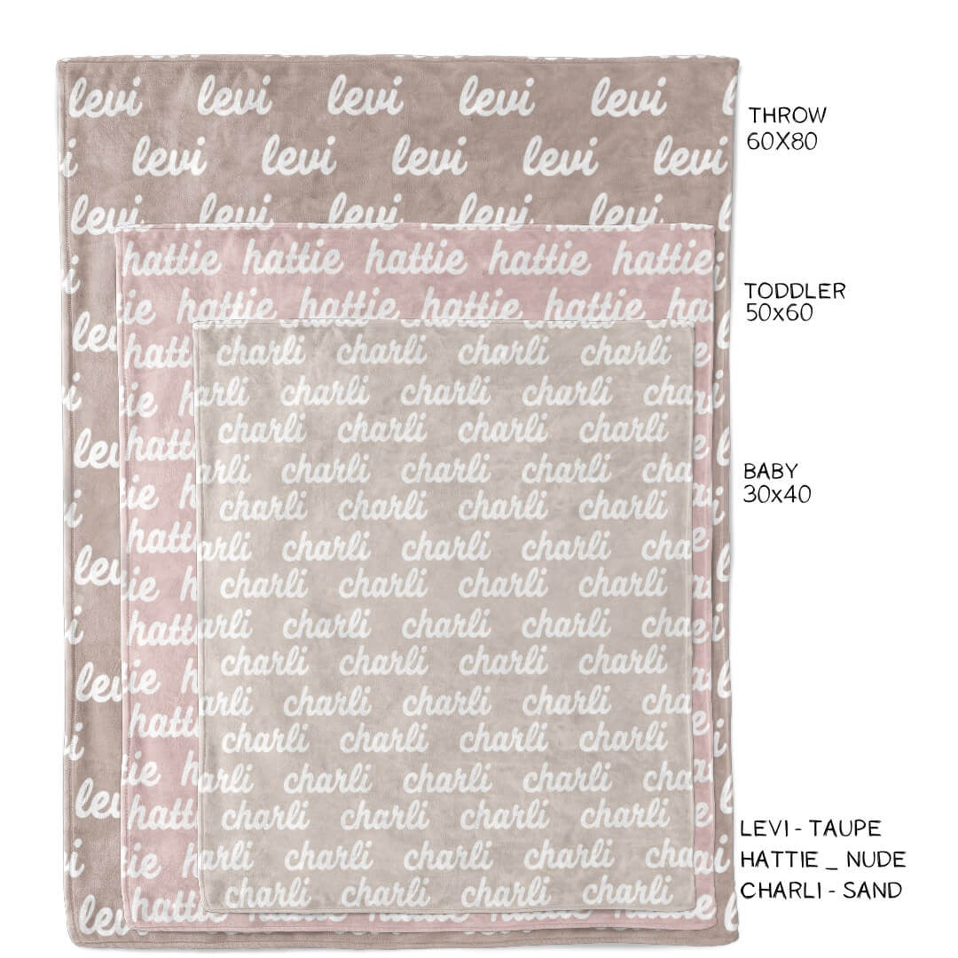 Personalized Color Blanket | Taupe