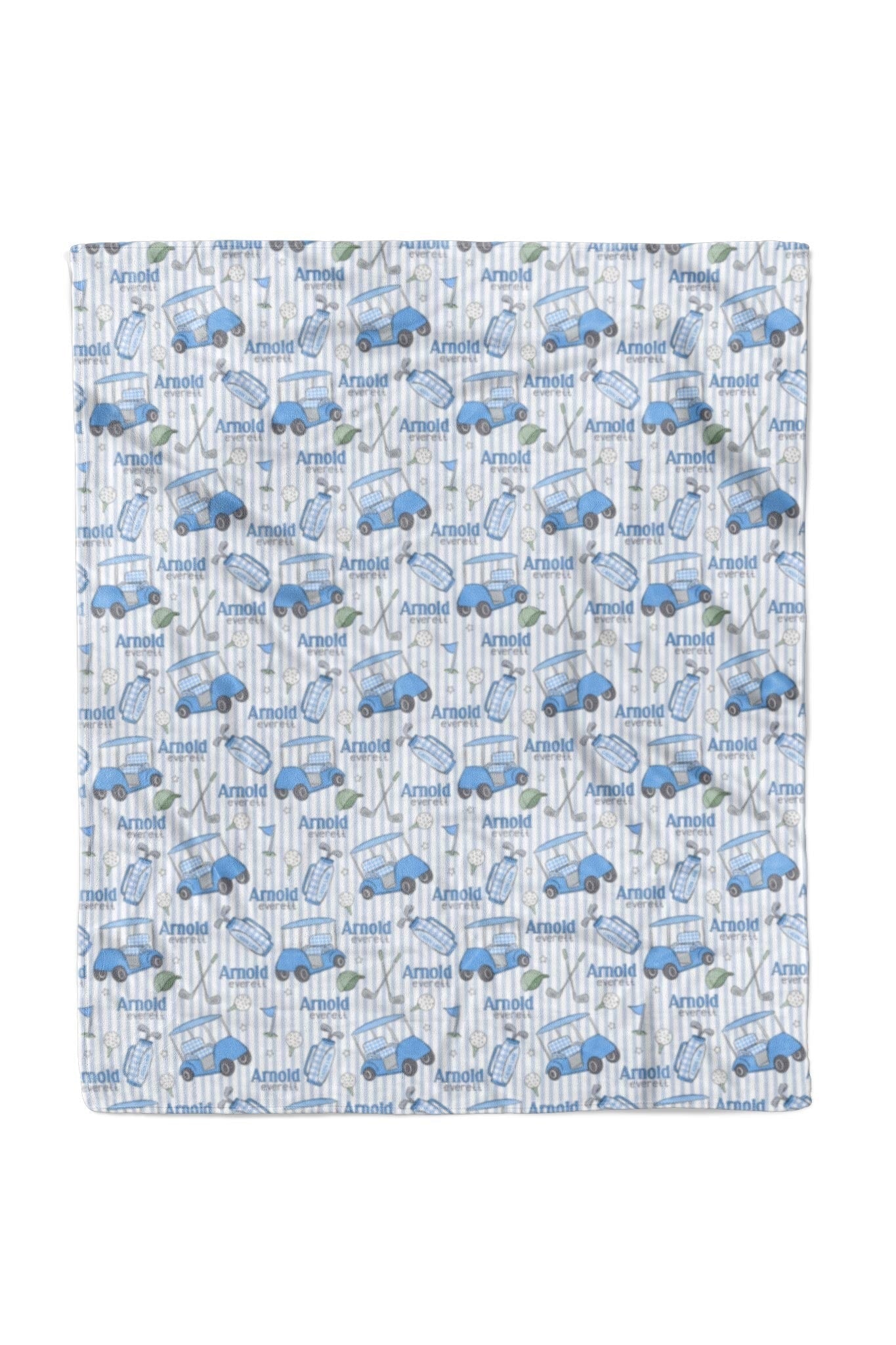 Personalized Kids Blanket | Caddie Crew Blue