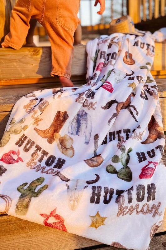 Wild West | Personalized Kids Blanket