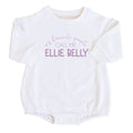 Personalized My Favorite People Graphic Sweatshirt Bubble Romper | White