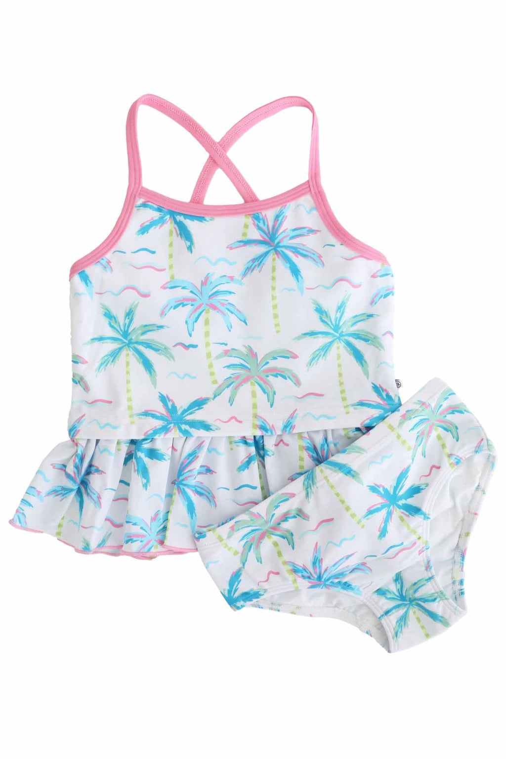 Two Piece Strappy Tankini | Blue Lagoon