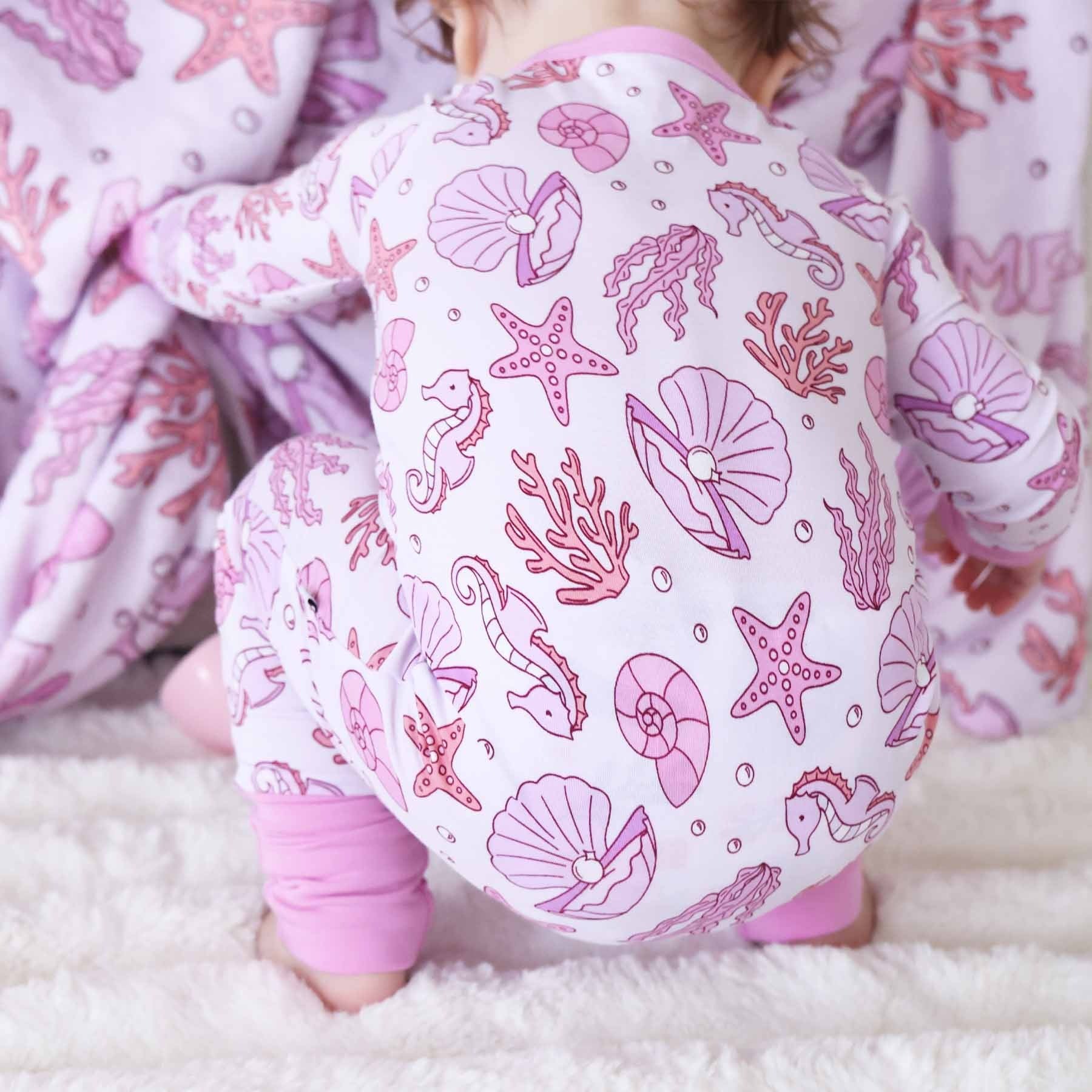 Tiny Tides Convertible Zip Romper | Pink