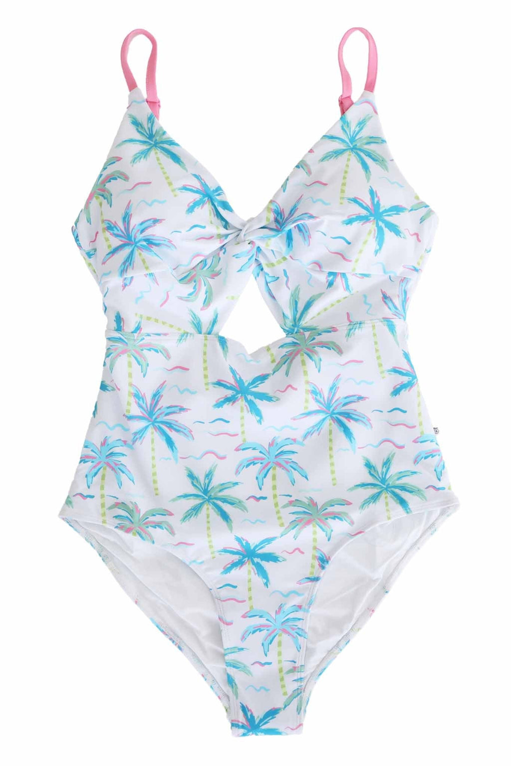 Women's Ruched Cutout One-Piece Swimsuit | Blue Lagoon