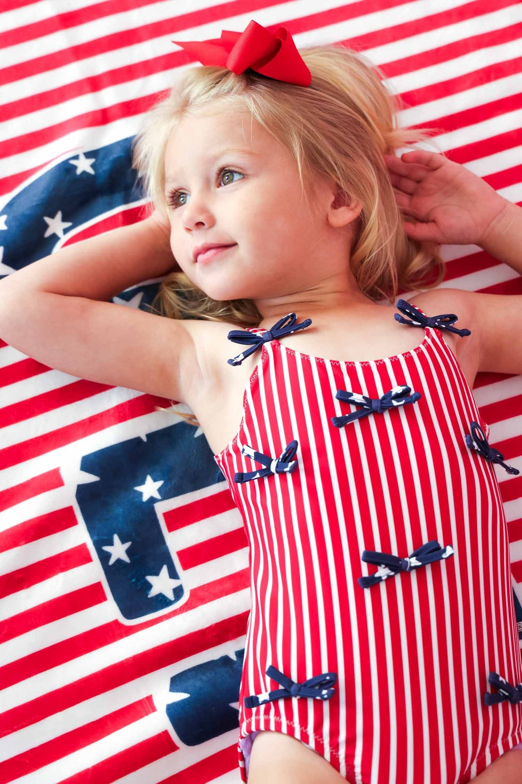 Tiny Bows One Piece | Stars & Stripes Party