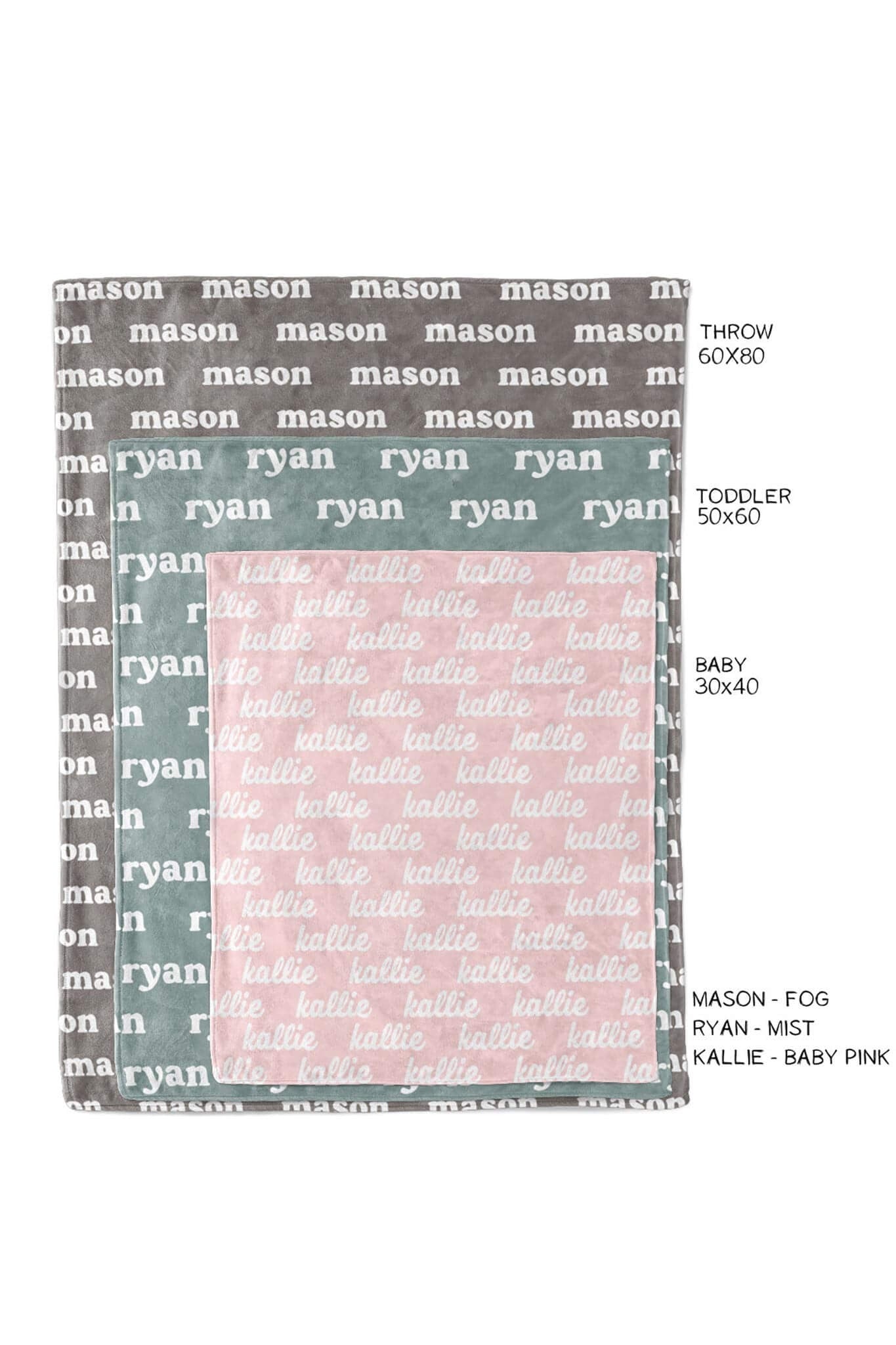 Personalized Color Blanket | Plush Pastels